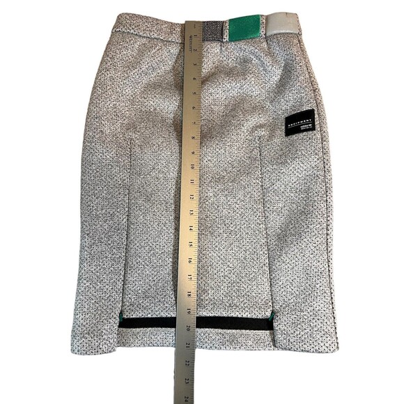 Adidas Womens Sz XS Equipment Grey Mesh Zippered Pencil Skirt - Picture 5 of 6